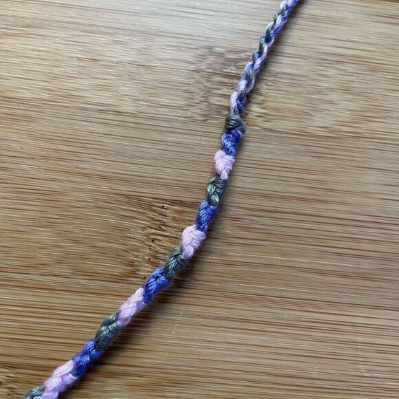 Amira Bracelet, anklet, trendy, comfortable, tie, embroidery thread, woven, gift - Picture 2 of 3